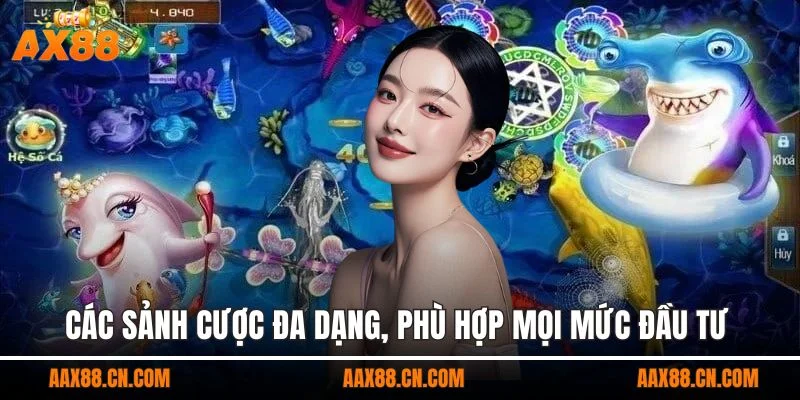 Các sảnh cược đa dạng, phù hợp mọi mức đầu tư và sở thích